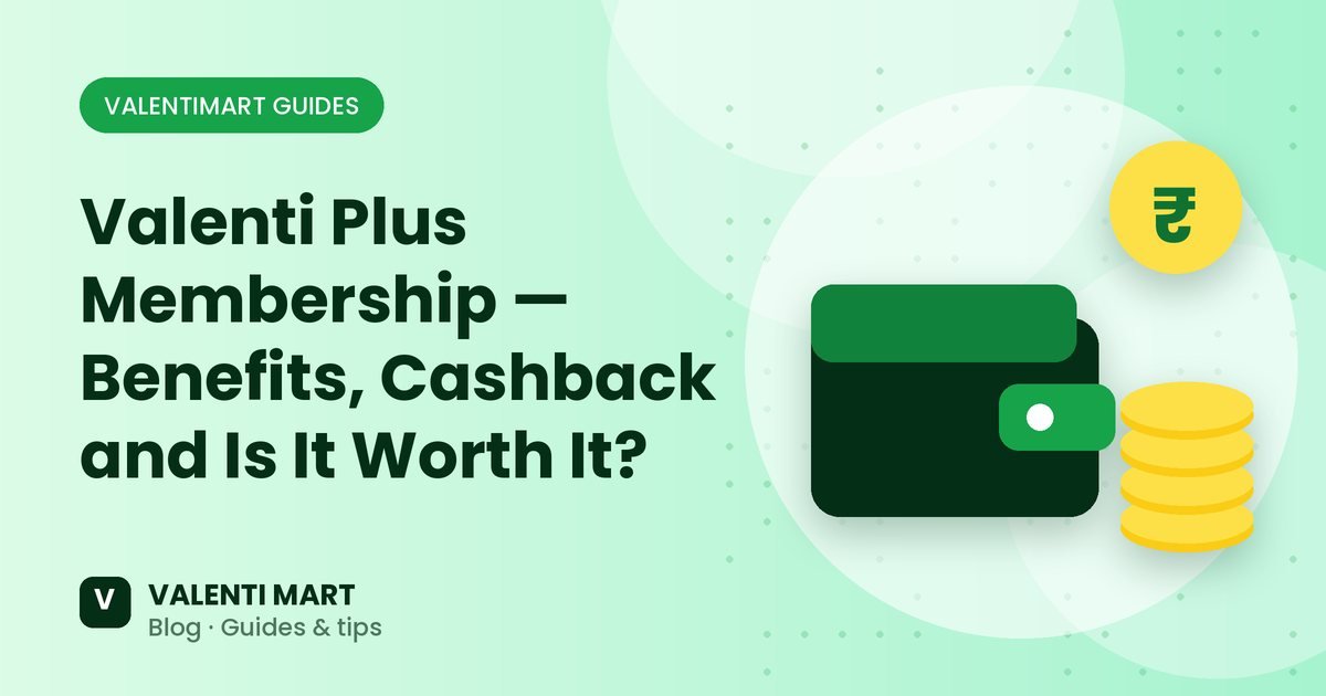 A premium membership card with a cashback badge beside shopping bags