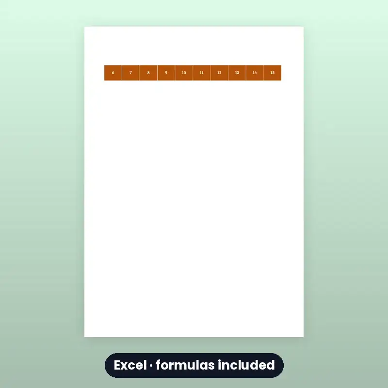 Attendance & Salary Sheet — Excel — photo 3