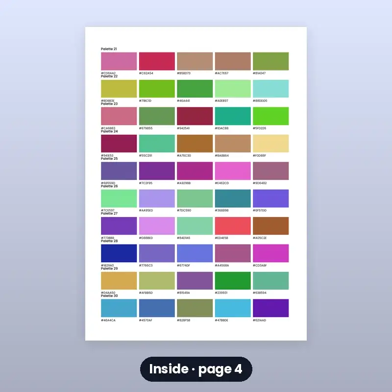 Colour Palette Cards — 60 Palettes — photo 4