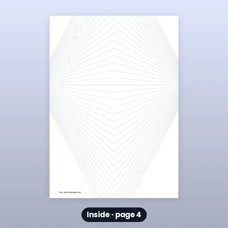 Drawing Practice Sheets — Perspective & Grids — photo 4