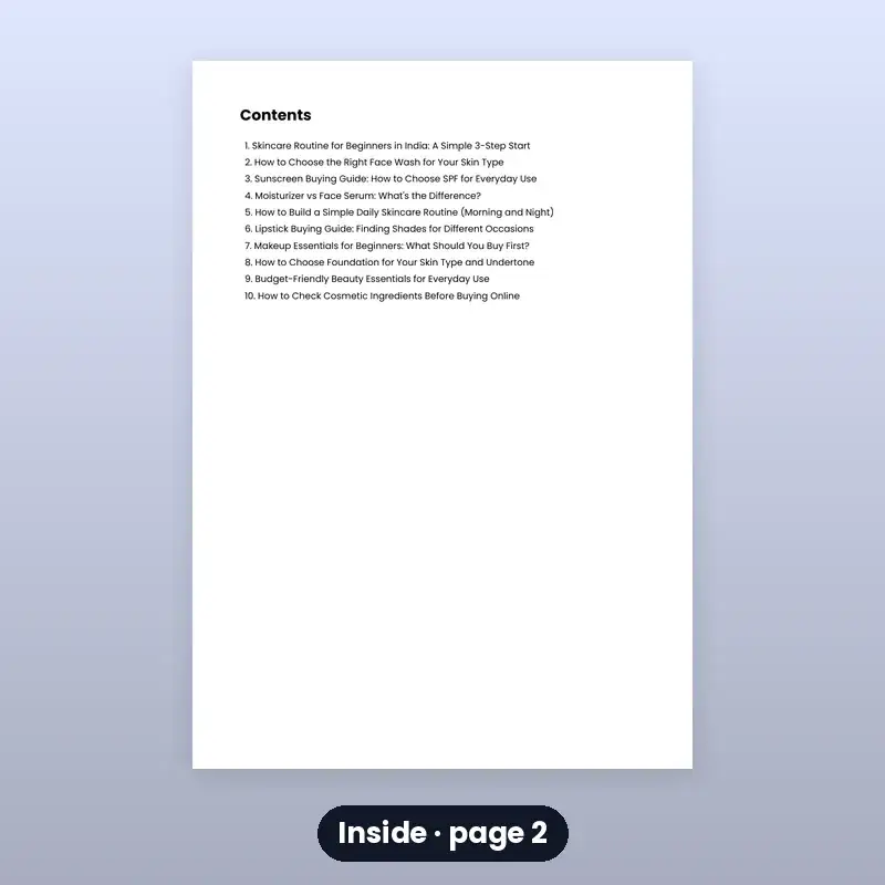 E-book: Simple Skincare for Beginners — photo 2