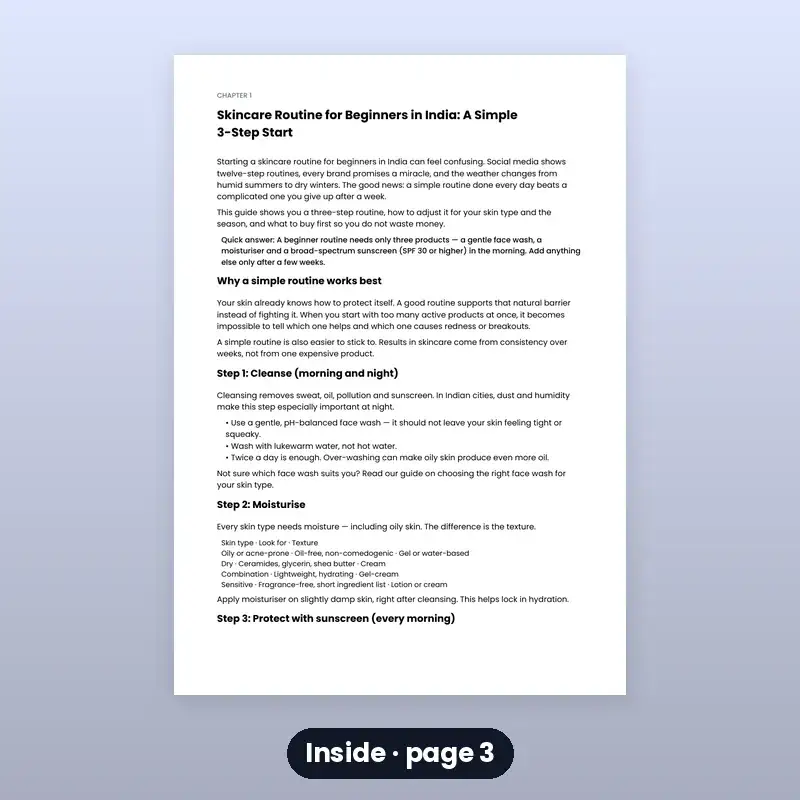 E-book: Simple Skincare for Beginners — photo 3