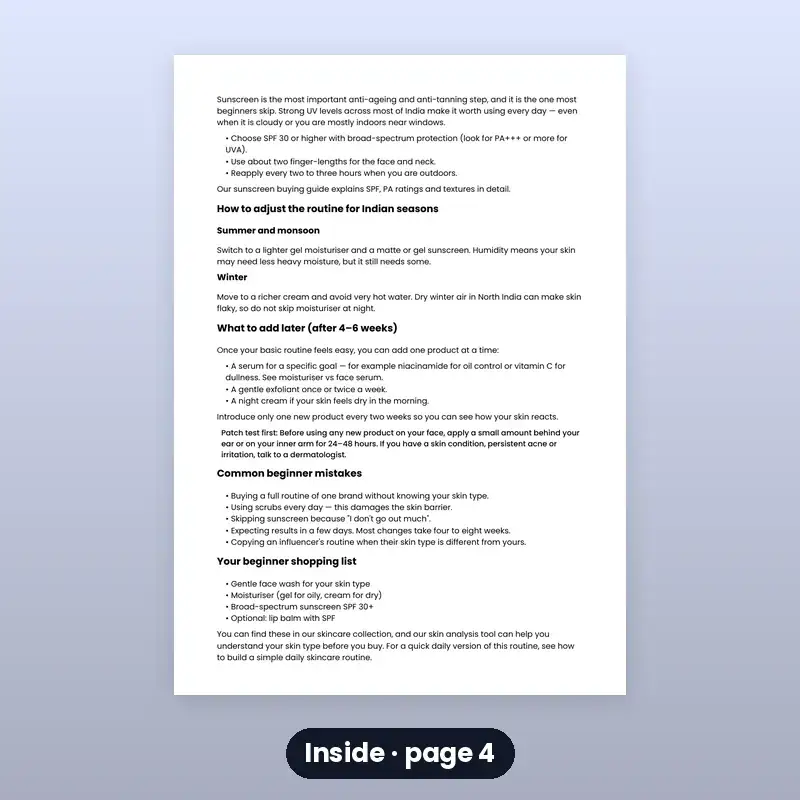 E-book: Simple Skincare for Beginners — photo 4