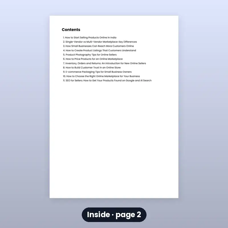 E-book: Start Selling Online in India — Beginner's Guide — photo 2