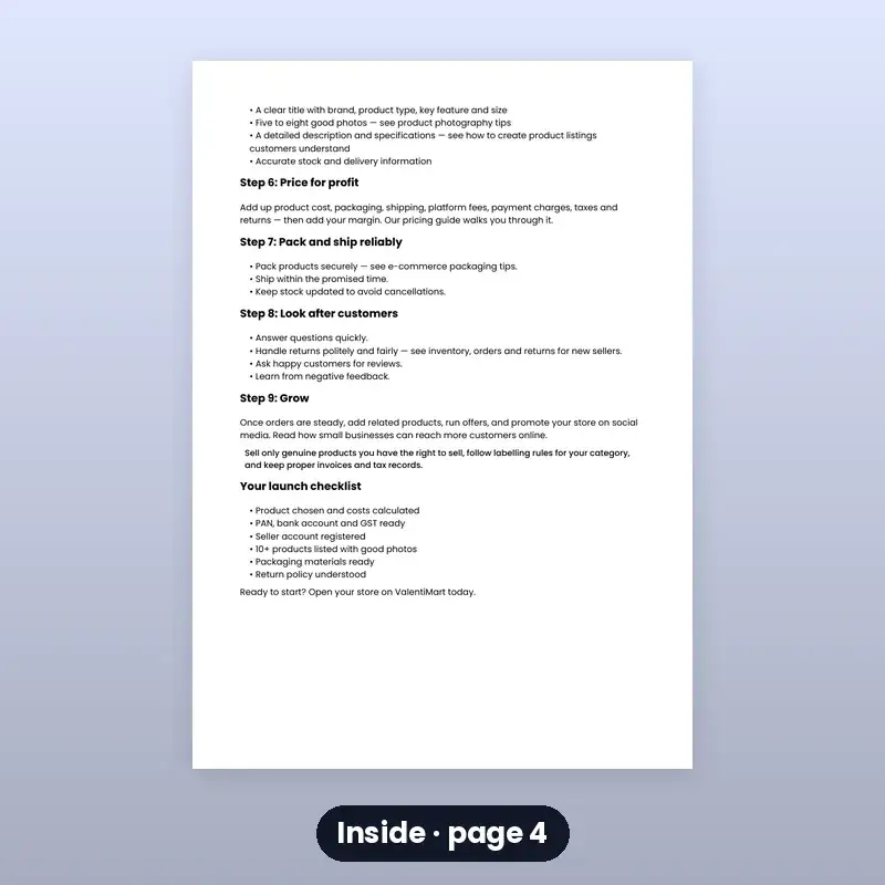 E-book: Start Selling Online in India — Beginner's Guide — photo 4