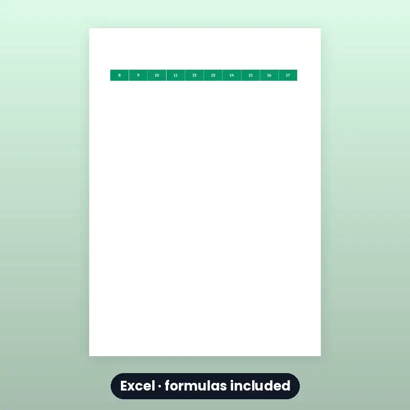 Habit & Study Tracker — Excel — photo 2