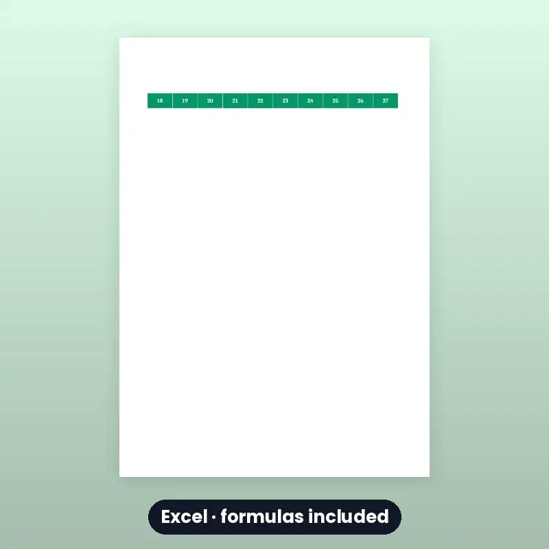 Habit & Study Tracker — Excel — photo 3