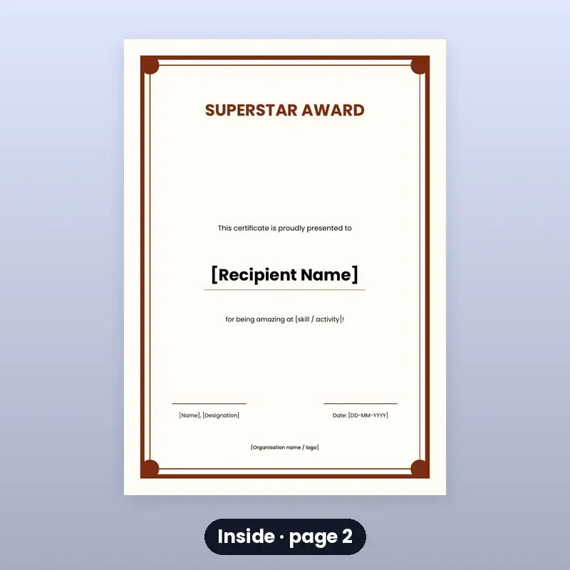 Kids' Reward Certificates — 12 Designs — photo 2