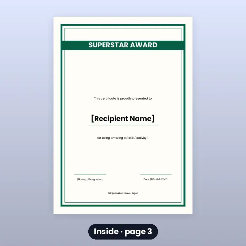 Kids' Reward Certificates — 12 Designs — photo 3