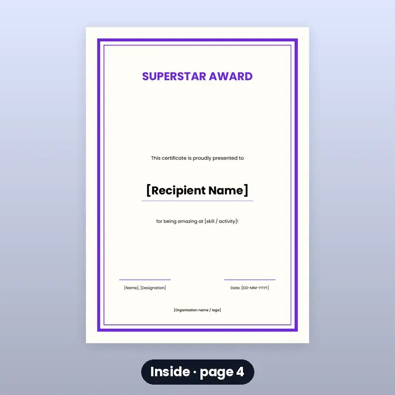 Kids' Reward Certificates — 12 Designs — photo 4