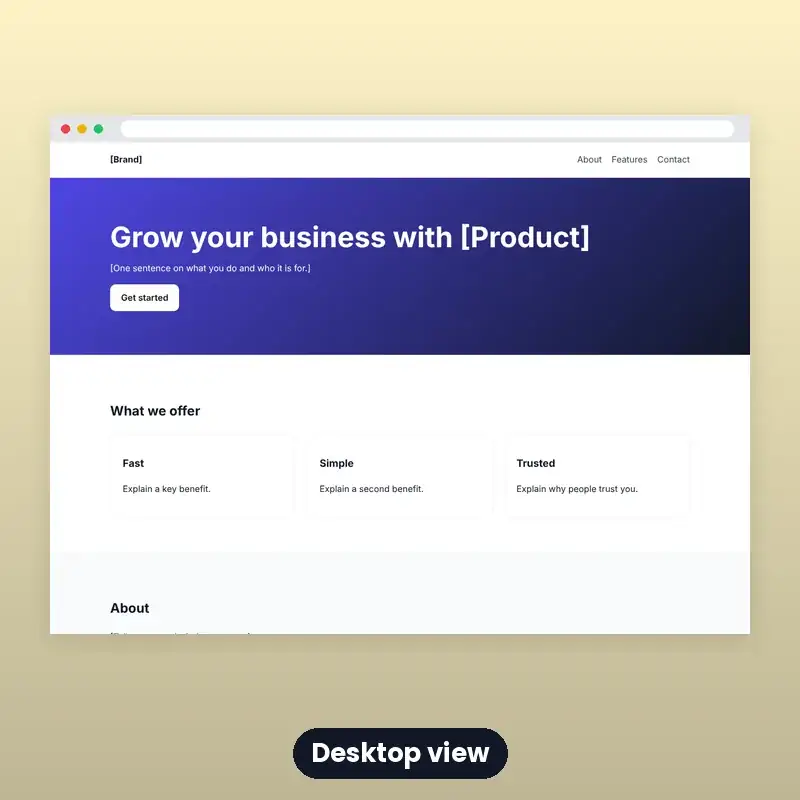 Landing Page Template — HTML & CSS (Responsive) — photo 2