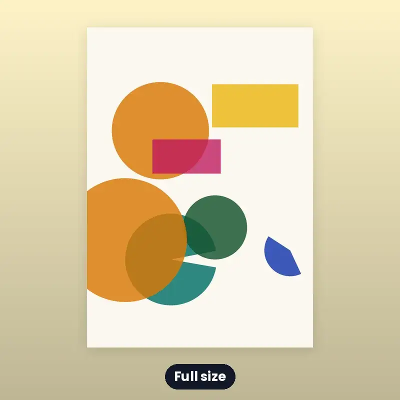 Printable Wall Art — Abstract Shapes (Set of 3) — photo 2