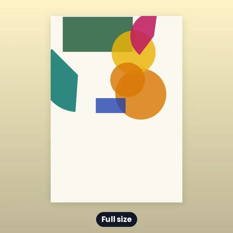 Printable Wall Art — Abstract Shapes (Set of 3) — photo 3