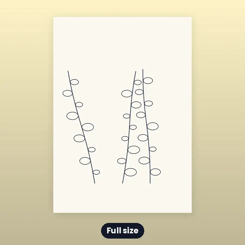 Printable Wall Art — Botanical Line Art (Set of 3) — photo 3