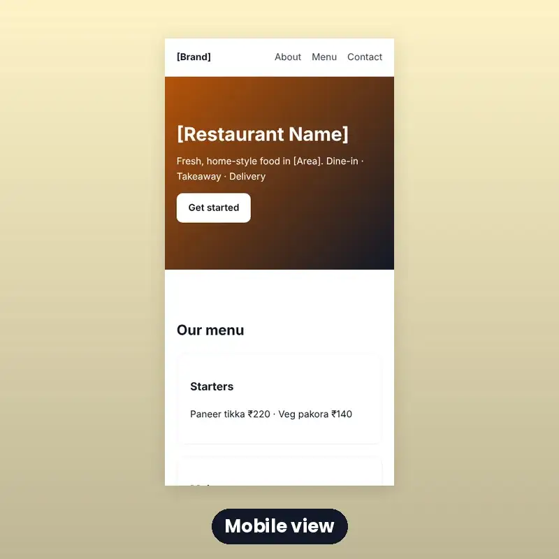 Restaurant Menu Website Template — HTML & CSS — photo 3