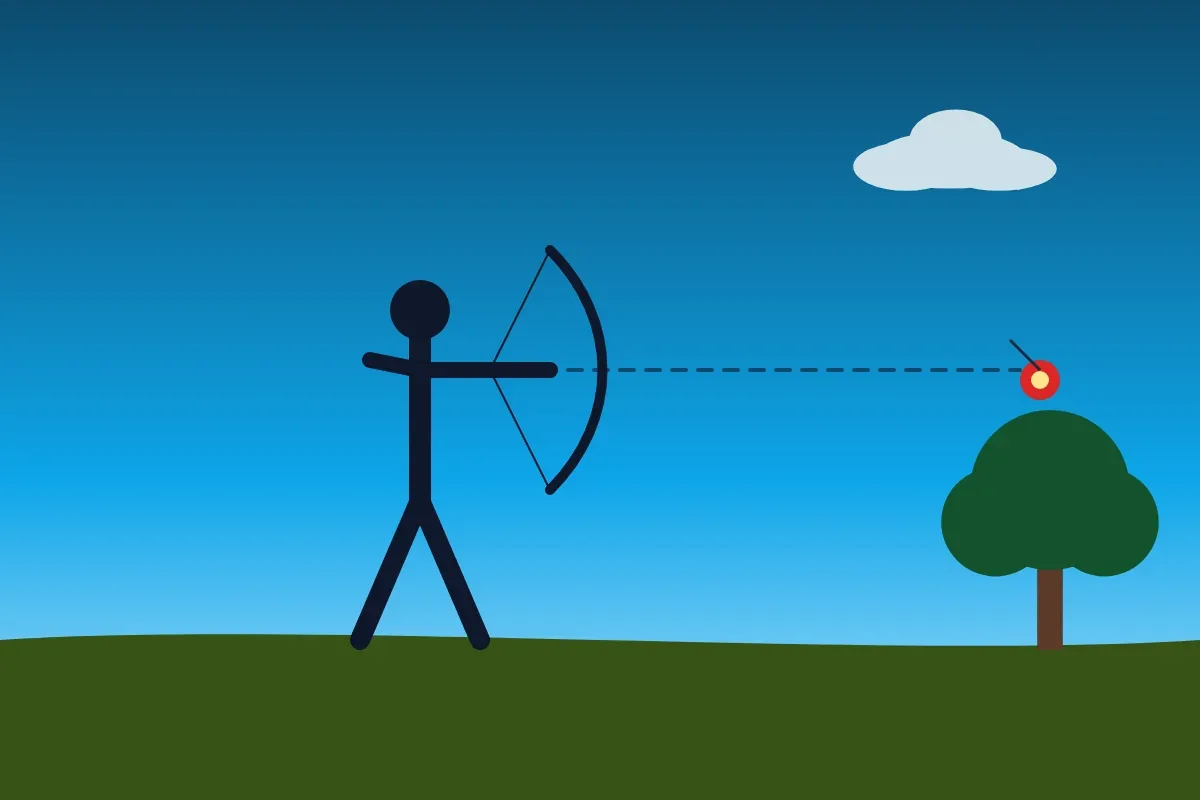 Arjuna sees nothing but the bird's eye — the secret of perfect focus.