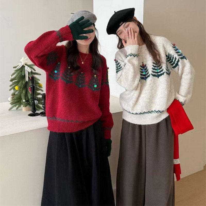 Ladies New Year Atmosphere Pullover Sweater — photo 4