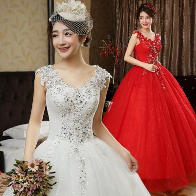Double shoulder bridal dress — photo 3