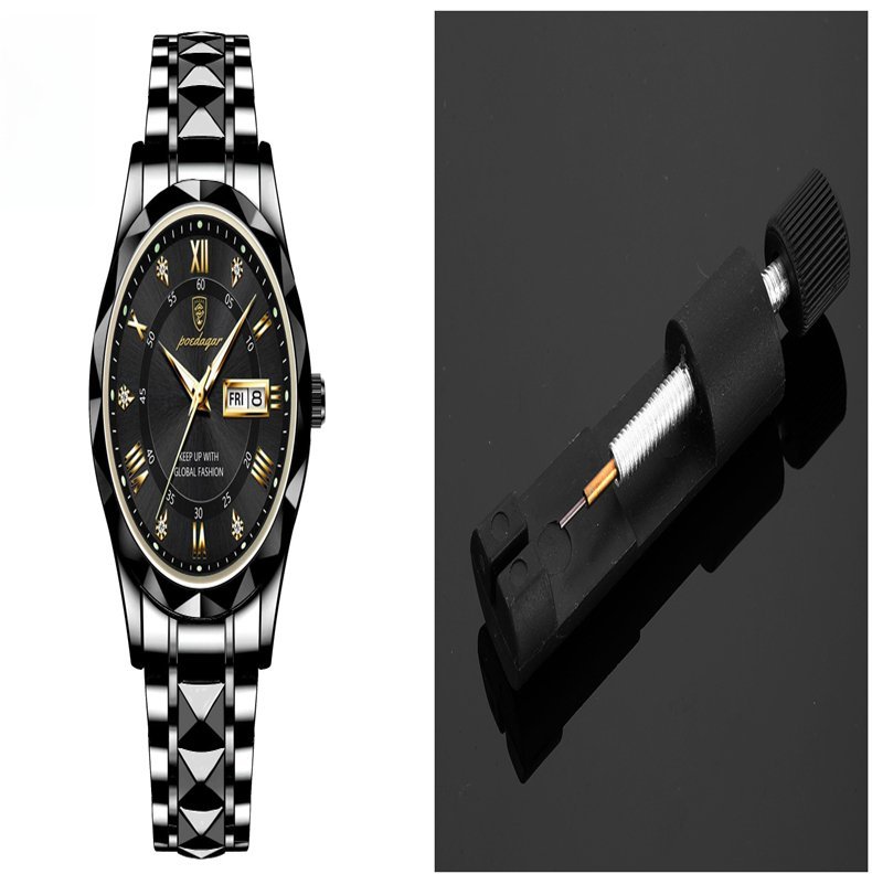 Men's Waterproof Double Calendar Luminous Quartz Watch — photo 4