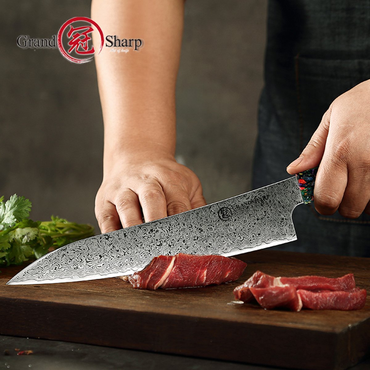 Damascus Steel Chef Knife Set