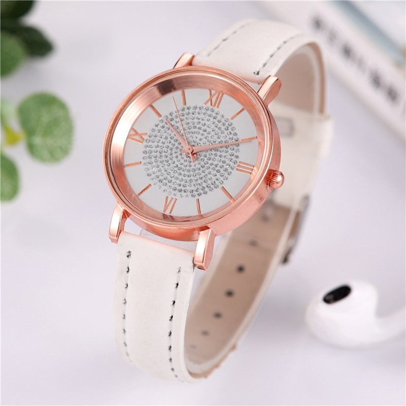 Ladies Fashion Sun Pattern Roman Scale Quartz Watch Watch — photo 4