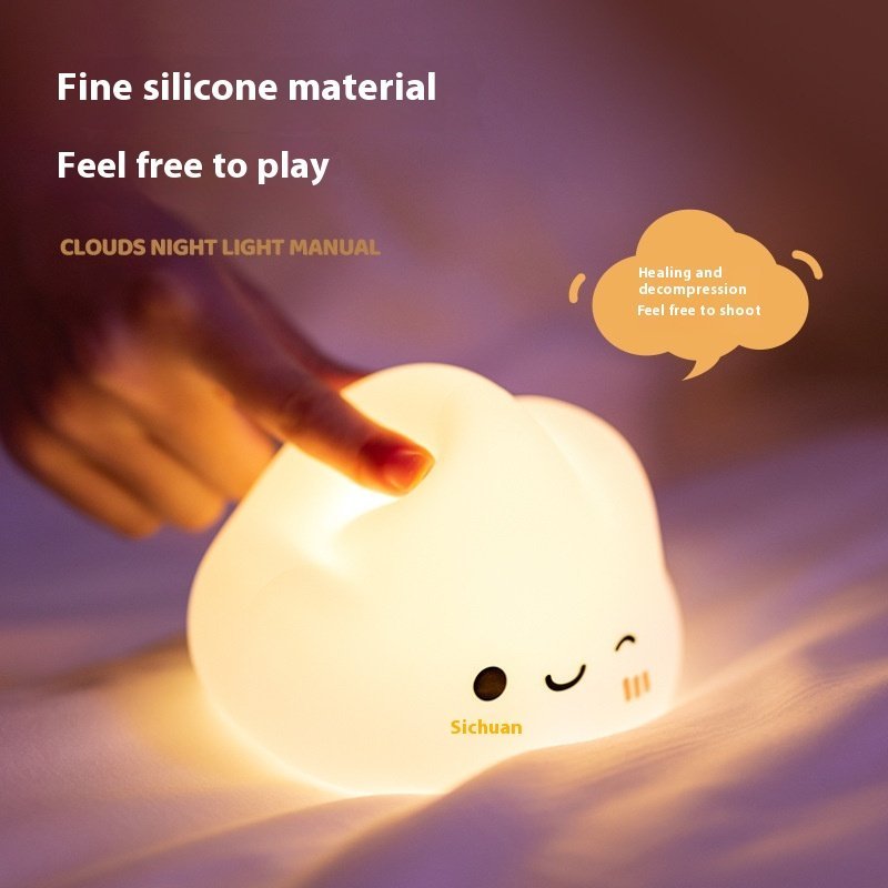 Cloud Silicone Pat Lamp Bedside Ambience Light — photo 4