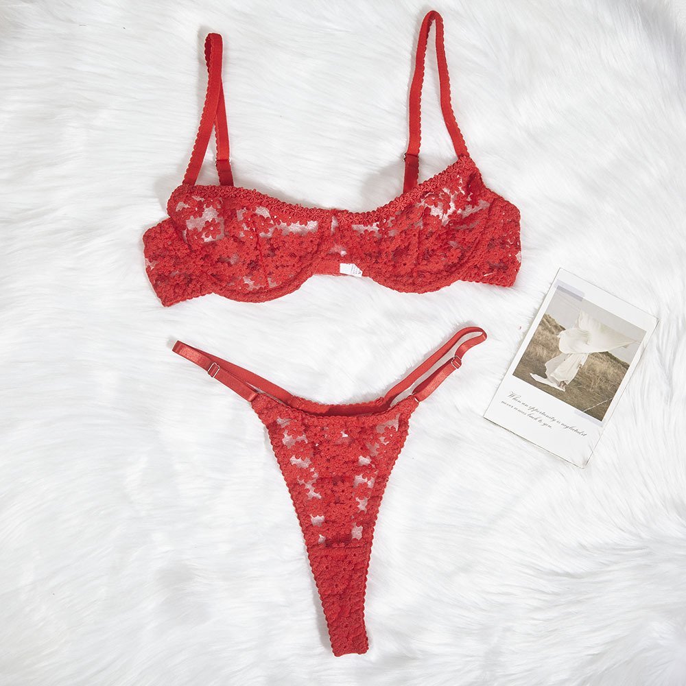 Shapewear Lace-trimmed Sexy Womens Lingerie Set Lingerie — photo 2