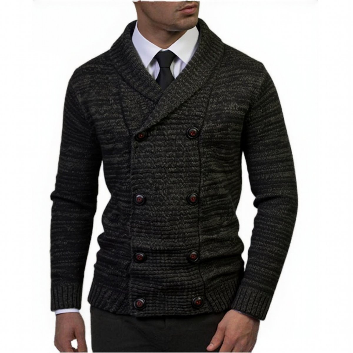 Men's Fashionable Casual Sweater Cardigan — photo 3
