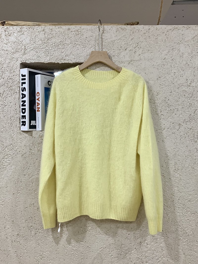 Round Neck Soft Glutinous Knitted Top Pullover Sweater — photo 2