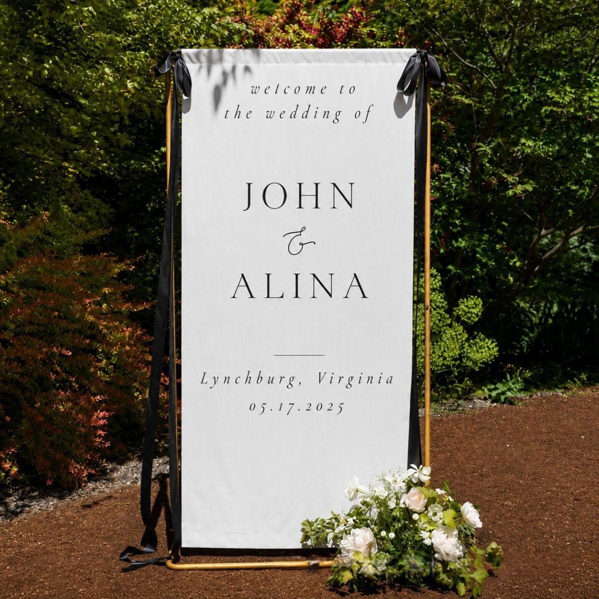 Cotton And Linen Outdoor Backdrop For Wedding Receptions — photo 4