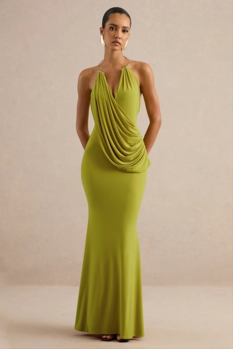 Halter V-neck Dress For Women — photo 2