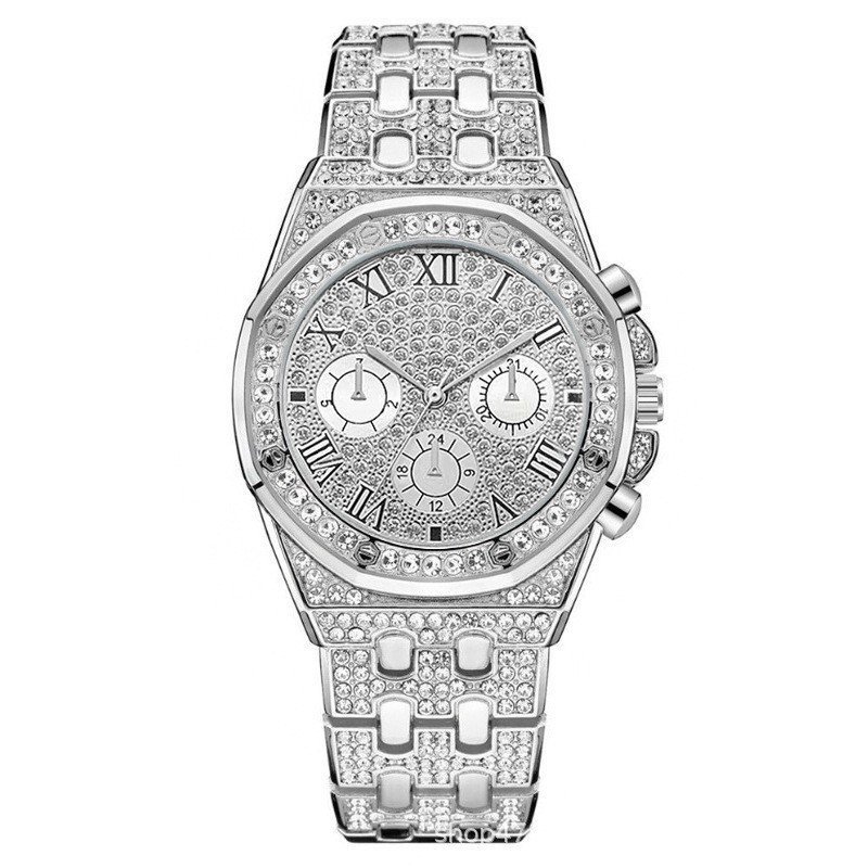 Watch Men's Diamond Large Dial Quartz Watch — photo 3