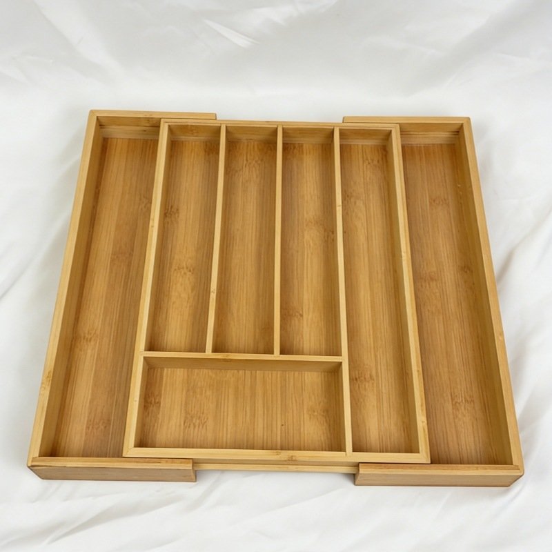 Bamboo Kitchen Storage Drawer For Cutlery — photo 3