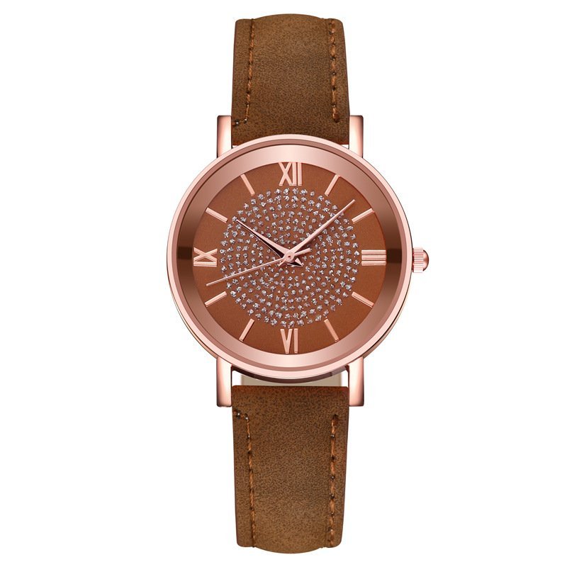 Ladies Fashion Sun Pattern Roman Scale Quartz Watch Watch — photo 3