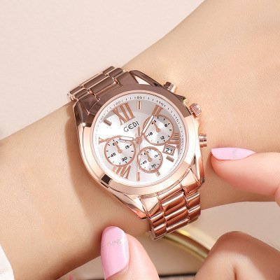 Luxury rose gold women casual watch — photo 4