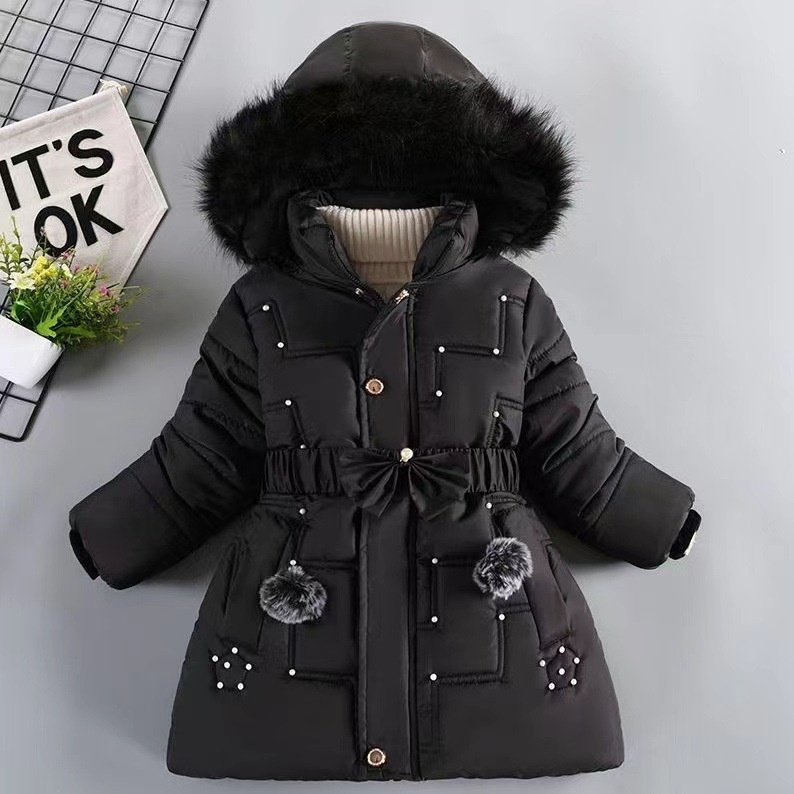Girls' Winter Clothing Fleece-lined Thickened Fashionable Cotton Jacket — photo 4