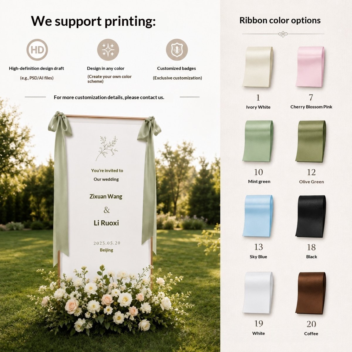 Cotton And Linen Outdoor Backdrop For Wedding Receptions — photo 2