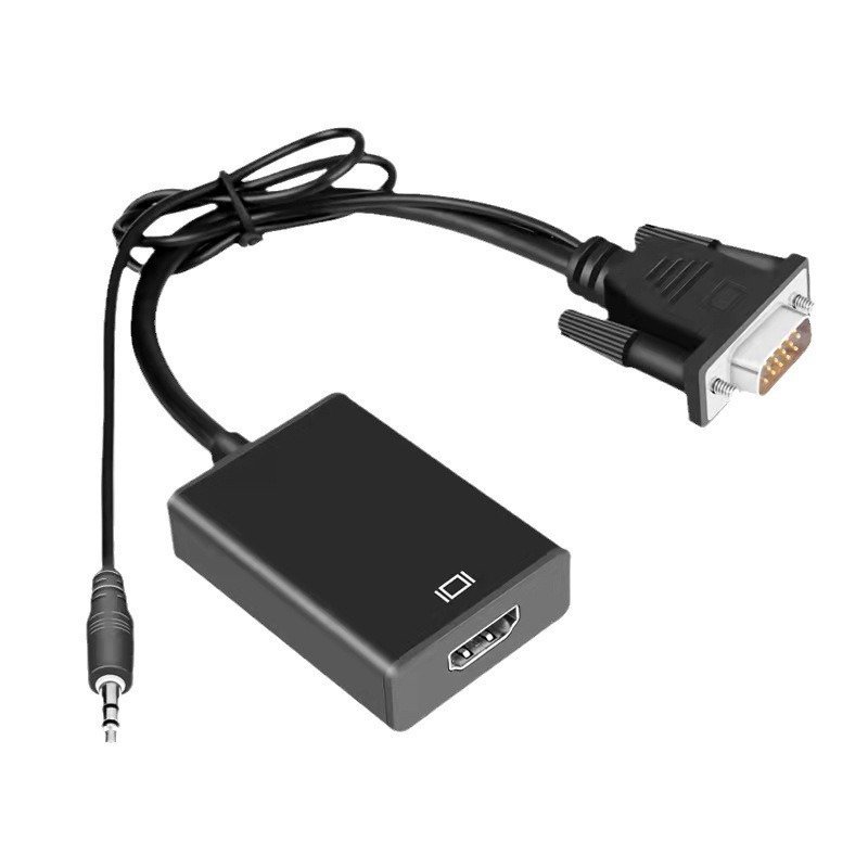 Laptop Black Audio Cable Connection Monitor — photo 4