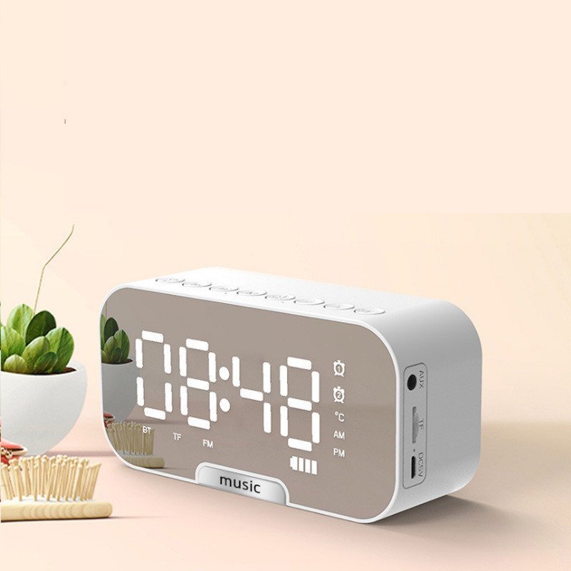 Portable Mirror Clock Alarm Clock — photo 2