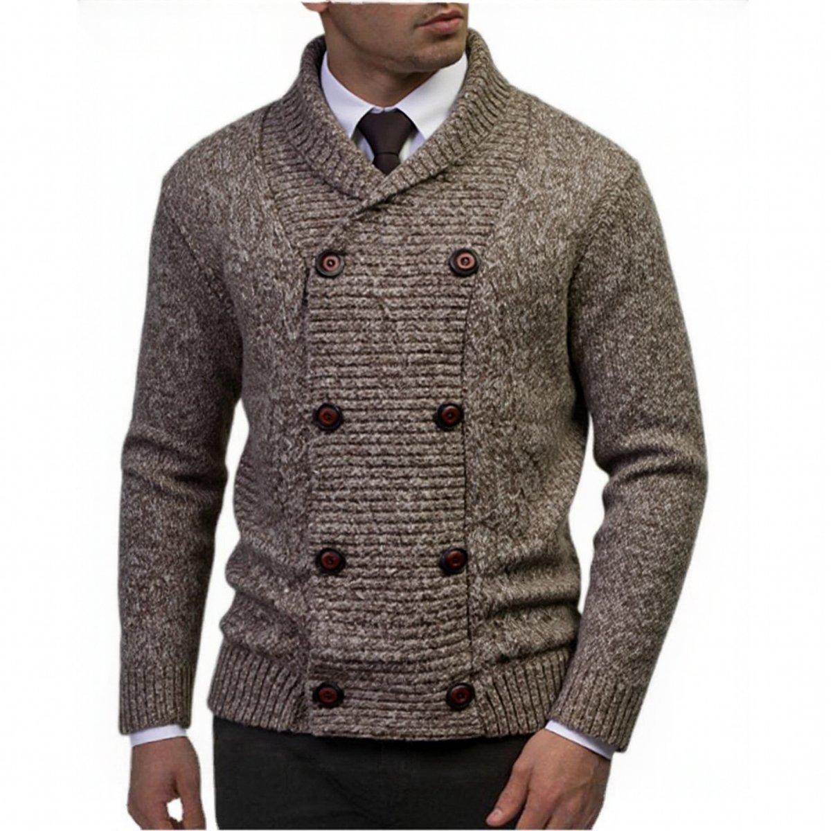 Men's Fashionable Casual Sweater Cardigan — photo 4
