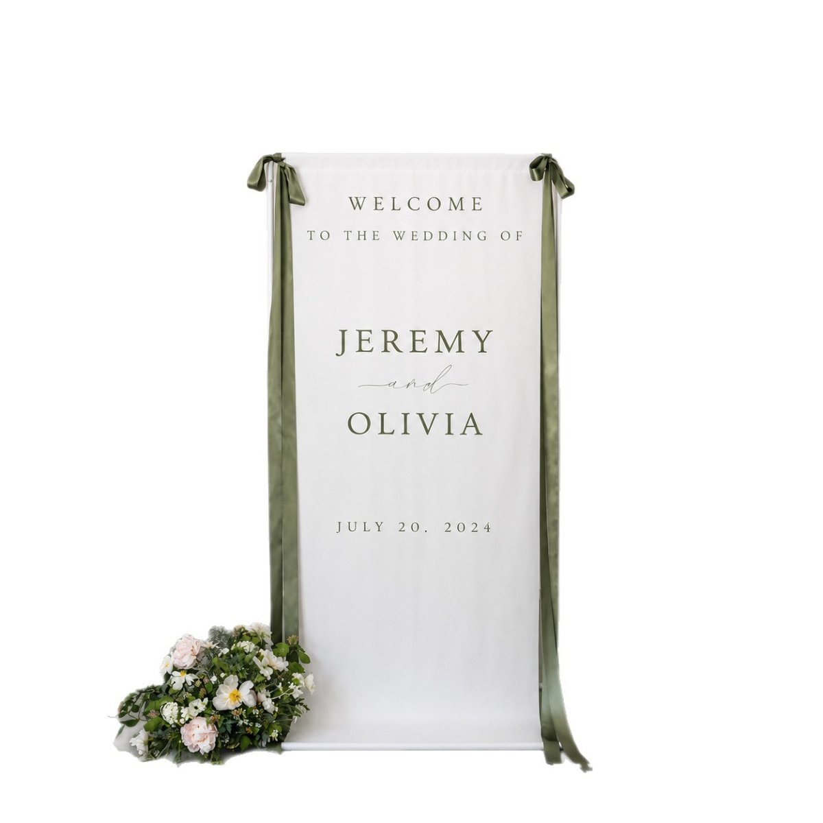 Cotton And Linen Outdoor Backdrop For Wedding Receptions — photo 3