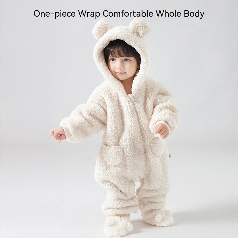 Lambswool Baby Jumpsuit Outer Wear — photo 2