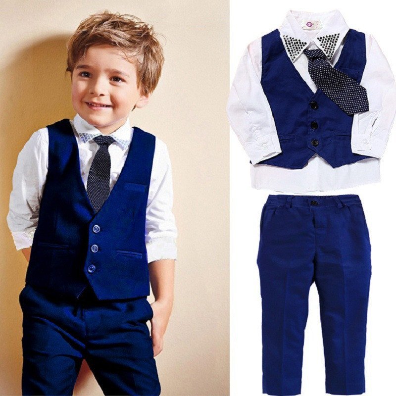 Casual Clothing Suits Boys' Clothes Vests Gentleman Suits — photo 2