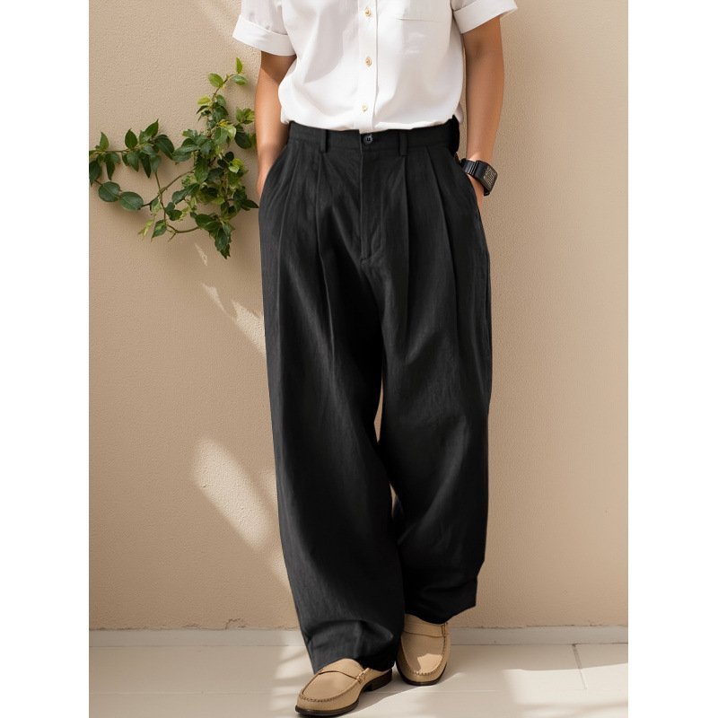 Double-pleated Wide-leg Trousers — photo 2